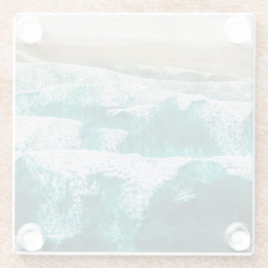 波 ガラスコースター (裏面)