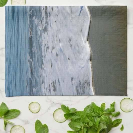 波 キッチンタオル (折り畳み)