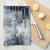 波 キッチンタオル (四つ折り)