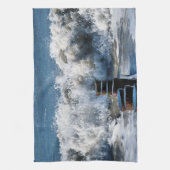 波 キッチンタオル (縦)