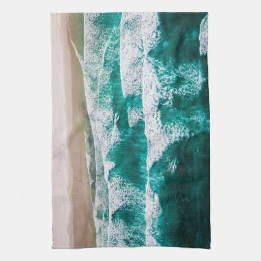 波 キッチンタオル (縦)