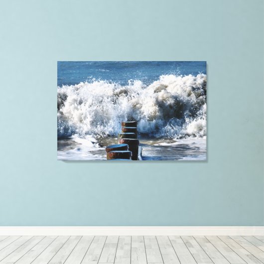 波 キャンバスプリント (インサイチュ (ウッドフロア))