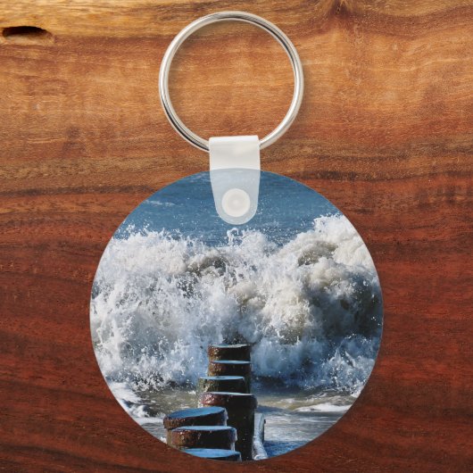 波 キーホルダー (正面)