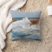 波 クッション (ブランケット)