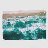 波 ゴルフタオル (横)