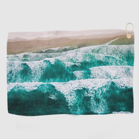 波 ゴルフタオル (横)