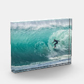 波、サーファー、美しい風景 フォトブロック (左)