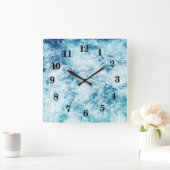 波 スクエア壁時計 (ホーム)