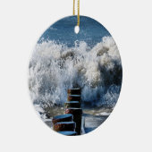 波 セラミックオーナメント (右)