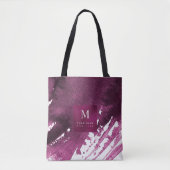 波、バーガモダンンディ·ウォーターカラー·ブラッシング トートバッグ (正面)