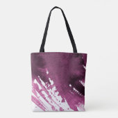 波、バーガモダンンディ·ウォーターカラー·ブラッシング トートバッグ (裏面)