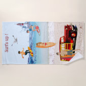 波! ビーチタオル (正面)