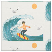 波! ファブリック (クローズアップ)