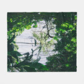 波 フリースブランケット (正面(横))