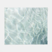 波 フリースブランケット (正面(横))