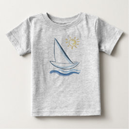波 ベビーTシャツ