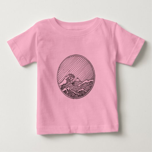波 ベビーTシャツ (正面)