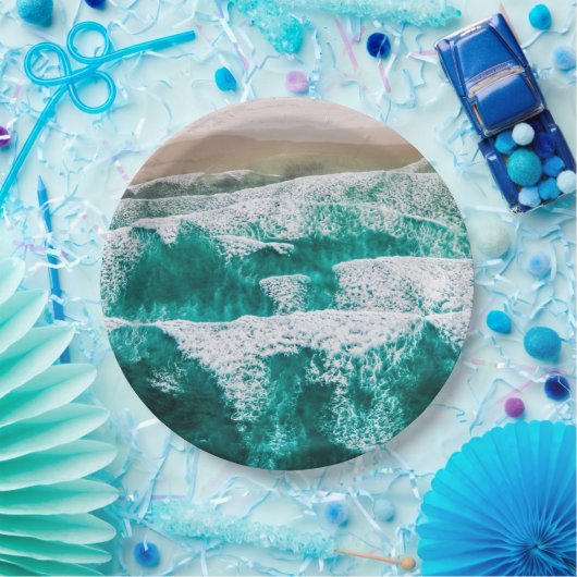 波 ペーパープレート (パーティー)