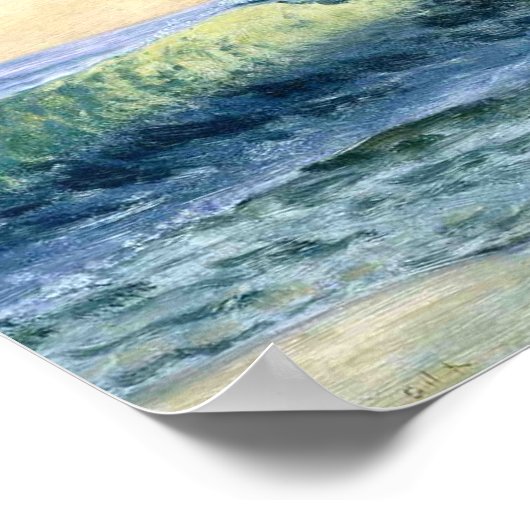 波 ポスター (角)