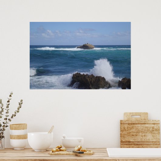 波 ポスター (キッチン)