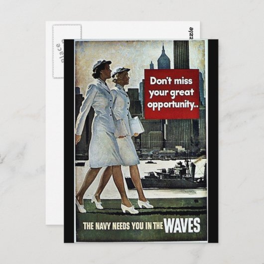 波 ポストカード (正面/裏面)