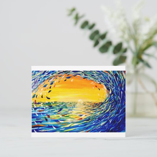 波 ポストカード (スタンド正面)