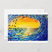 波 ポストカード (正面/裏面)