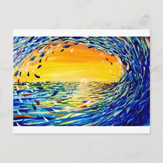波 ポストカード (正面)