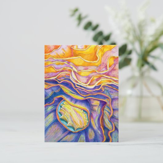 波 ポストカード (スタンド正面)