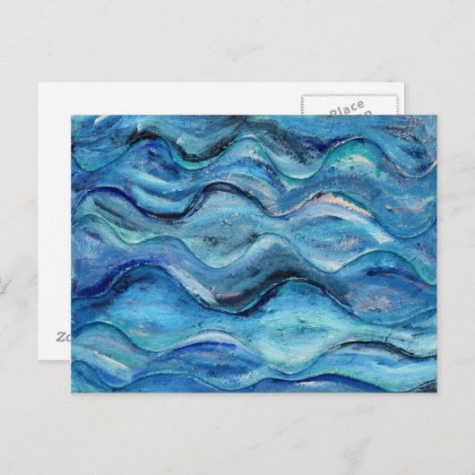 波 ポストカード (正面/裏面)
