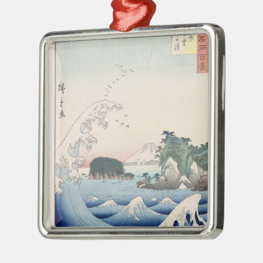 波 メタルオーナメント (左)