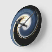 波 ラウンド壁時計 (傾斜)
