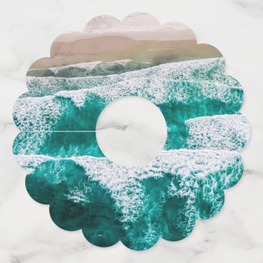 波 ワイングラスタグ (正面)