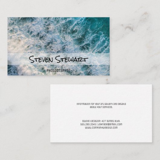 波 |写真家 名刺 (正面/裏面)
