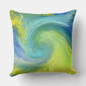 波-抽象芸術-設計されている枕 クッション (裏面)