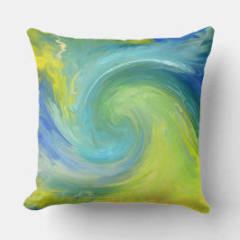 波-抽象芸術-設計されている枕 クッション