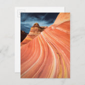 波、朱色の崖、アリゾナ ポストカード (正面/裏面)