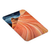 波、朱色の崖、アリゾナ マグネット (右側)