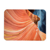 波、朱色の崖、アリゾナ マグネット (横)