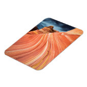 波、朱色の崖、アリゾナ マグネット (左側)