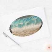 波 楕円形シール (封筒)