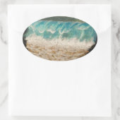 波 楕円形シール (バッグ)