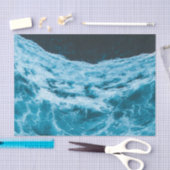 波 深い海の水のデコパージュティッシュペーパー 薄葉紙 (クラフト)