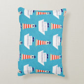 波、灯台、松葉杖などの継ぎ目のない模様 アクセントクッション (裏面(縦))