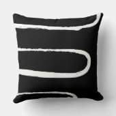 波(白黒) クッション (裏面)