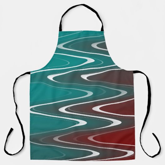 波(白) エプロン (正面)