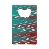 波（白） クレジットカード栓抜き (正面)