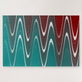 波（白） ジグソーパズル (横)