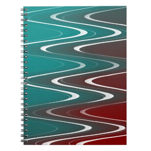 波（白） ノートブック (正面)