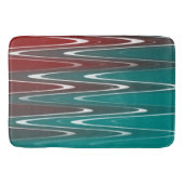 波（白） バスマット (正面)